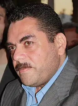 Samir Kuntar při návštěvě Háfizova mauzolea v íránském Šírázu, 2009