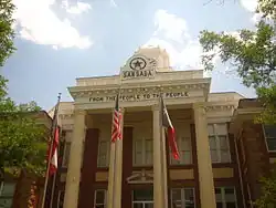 Budova okresního soudu ve městě San Saba