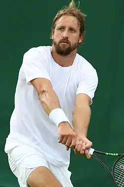 Tennys Sandgren během Wimbledonu 2019
