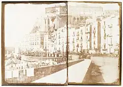 Panorama Santa Lucía, Neapol, asi 1846