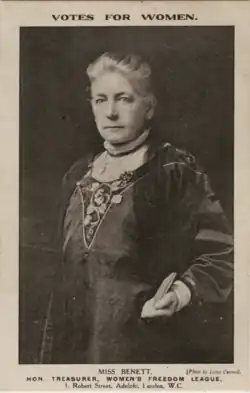 Sarah Benett, 1909