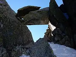 Skalní okno v Satanově sedle