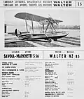 Savoia Marchetti S.56 s motorem Walter NZ-85