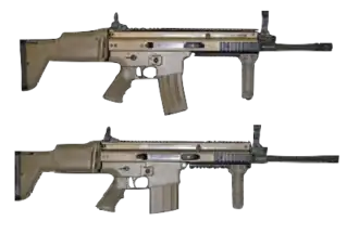 SCAR-L (nahoře) a SCAR-H (dole)