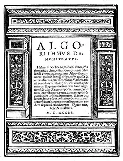 Schöner - Algorithmus demonstratus, rok 1534