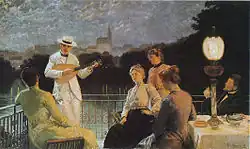 Společnost na terase (1887)