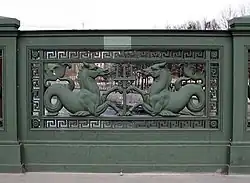 Mříž zámeckého mostu Berlín