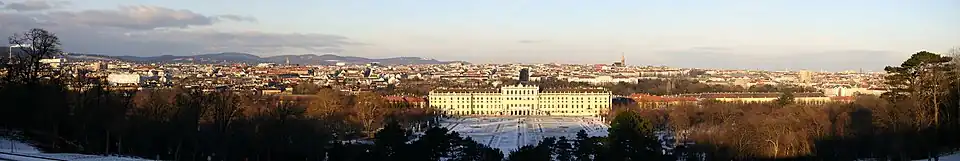 Panorama zámek Schönbrunn
