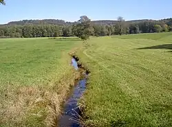 Krátce po překročení česko-německé hranice u vesnice Höll