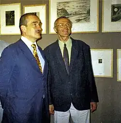 Karel Schwarzenberg, častý sponzor uměleckých aktivit ve stálé expozici grafiky