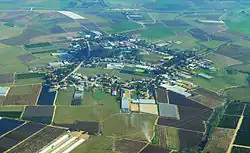 Sde Moše, letecký pohled