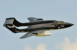 Poslední letuschopný Sea Vixen na RNAS Yeovilton, 2014.