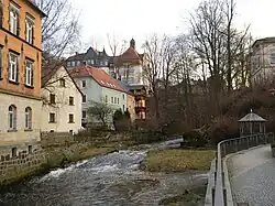 Sebnice pod kostelem svatého Petra a Pavla v Sebnitzi