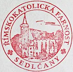 Razítko sedlčanské farnosti