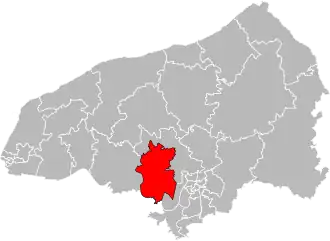 Kanton na mapě departementu Seine-Maritime