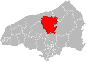 Kanton na mapě departementu Seine-Maritime