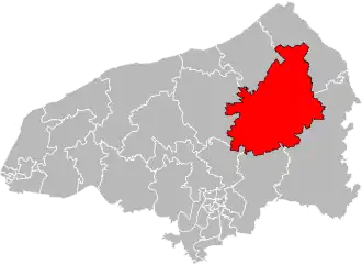 Kanton na mapě departementu Seine-Maritime