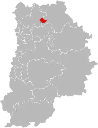 Kanton na mapě departementu Seine-et-Marne