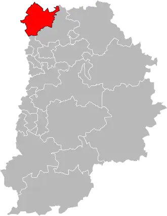 Kanton na mapě departementu Seine-et-Marne