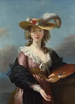 Élisabeth Vigée-Lebrun: Autoportrét se slaměným kloboukem (po roce 1782)