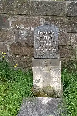 Náhrobek Františka Mizery v Semilech