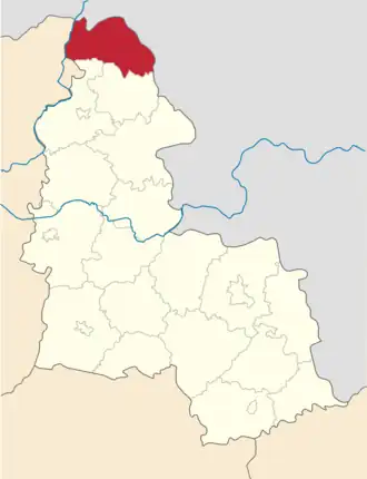 Poloha rajónu ve Sumské oblasti