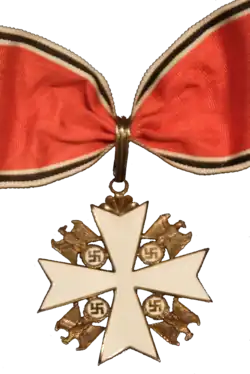 Záslužný řád Německého orla udělený Charlesi Lindberghovi