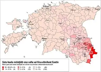 Mapa rozšíření jazyka