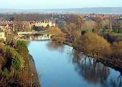 Řeka Severn ve Shrewsbury