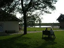 Výhled na přístav a Kurský záliv a Kurskou kosu