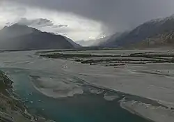 řeka v Ladaku v Indii