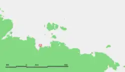 Umístění mysu na mapě