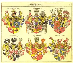 List s erby od Siebmachera, rok 1605