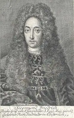 Zikmund Bedřich z Khevenhülleru, rytina