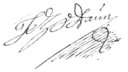 Leopold Josef z Daunu, podpis