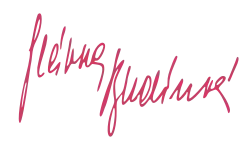 Slávka Budínová – podpis