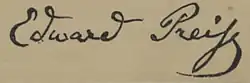 Eduard Preiss – podpis