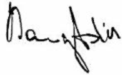 Nancy Astorová – podpis