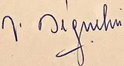 Roland Béguelin, podpis