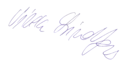 Viveca Lindforsová – podpis