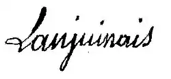 Jean-Denis Lanjuinais – podpis