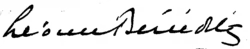 Léonce Bénédite – podpis