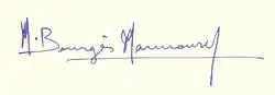 Maurice Bourgès-Maunoury – podpis