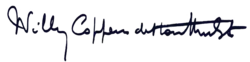 Willy Coppens – podpis
