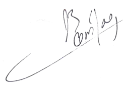 Blaise Compaoré, podpis