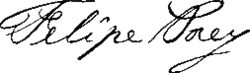 Felipe Poey – podpis
