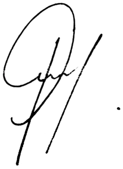 Georgi Parvanov, podpis