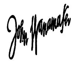 John Wanamaker – podpis