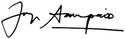 Jorge Sampaio, podpis