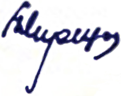 Kirill Afanasjevič Mereckov – podpis